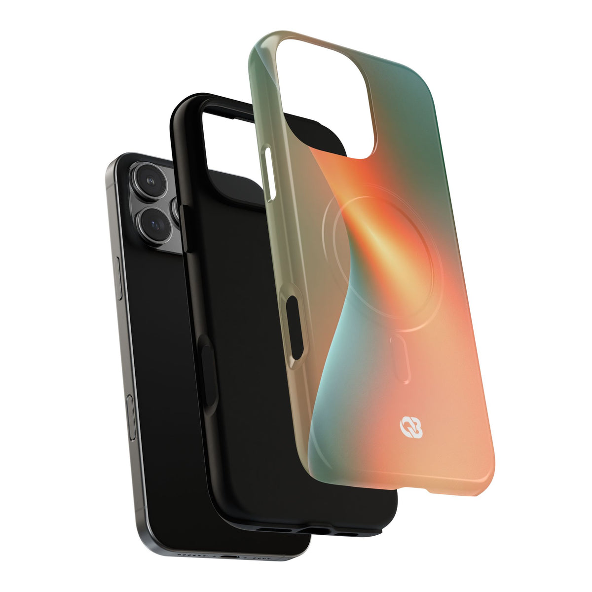 Radiant Contour · Tough 2.0 Magnetic Phone Case for iPhone · Orange