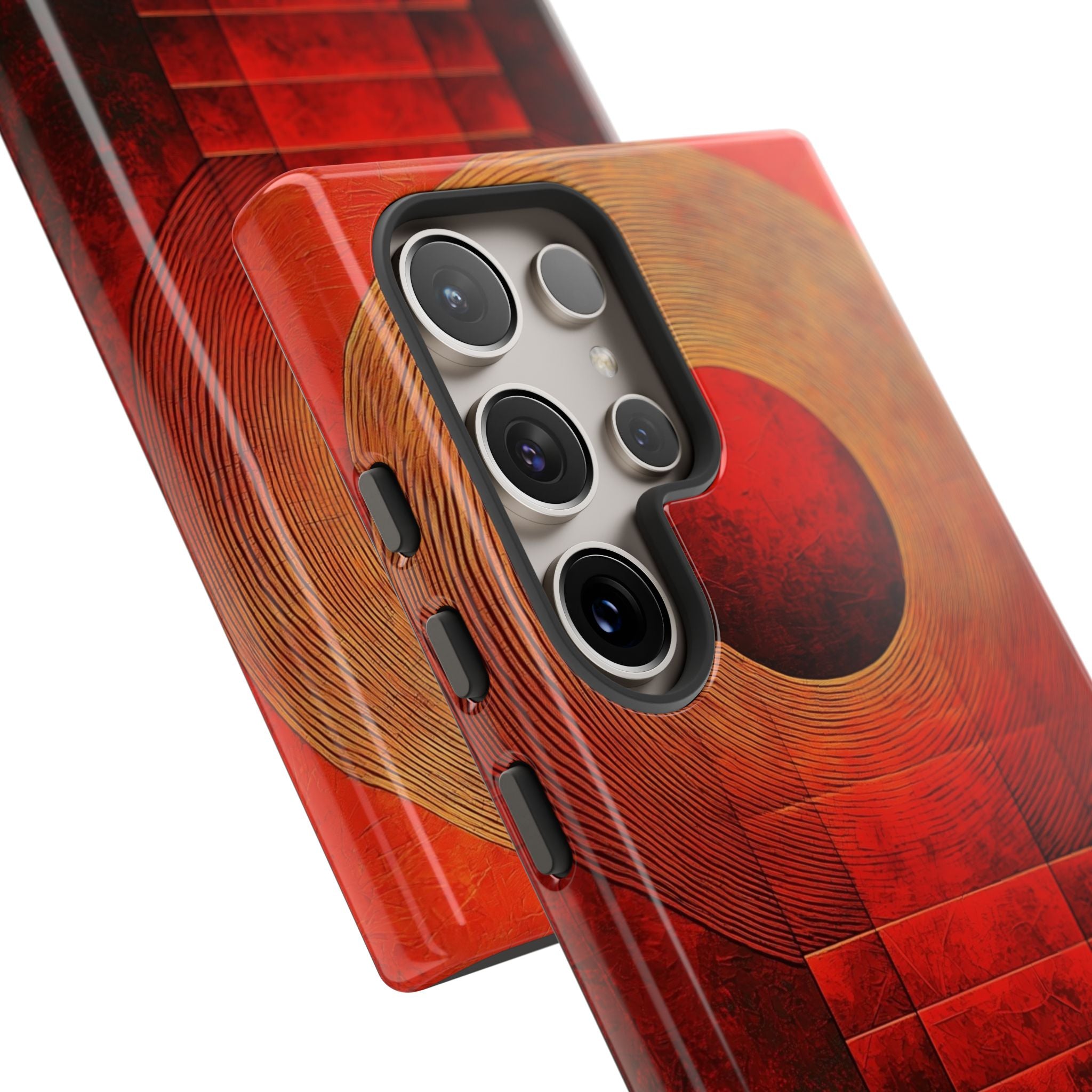 Crimson Solar Halo · Tough Phone Cover for Samsung