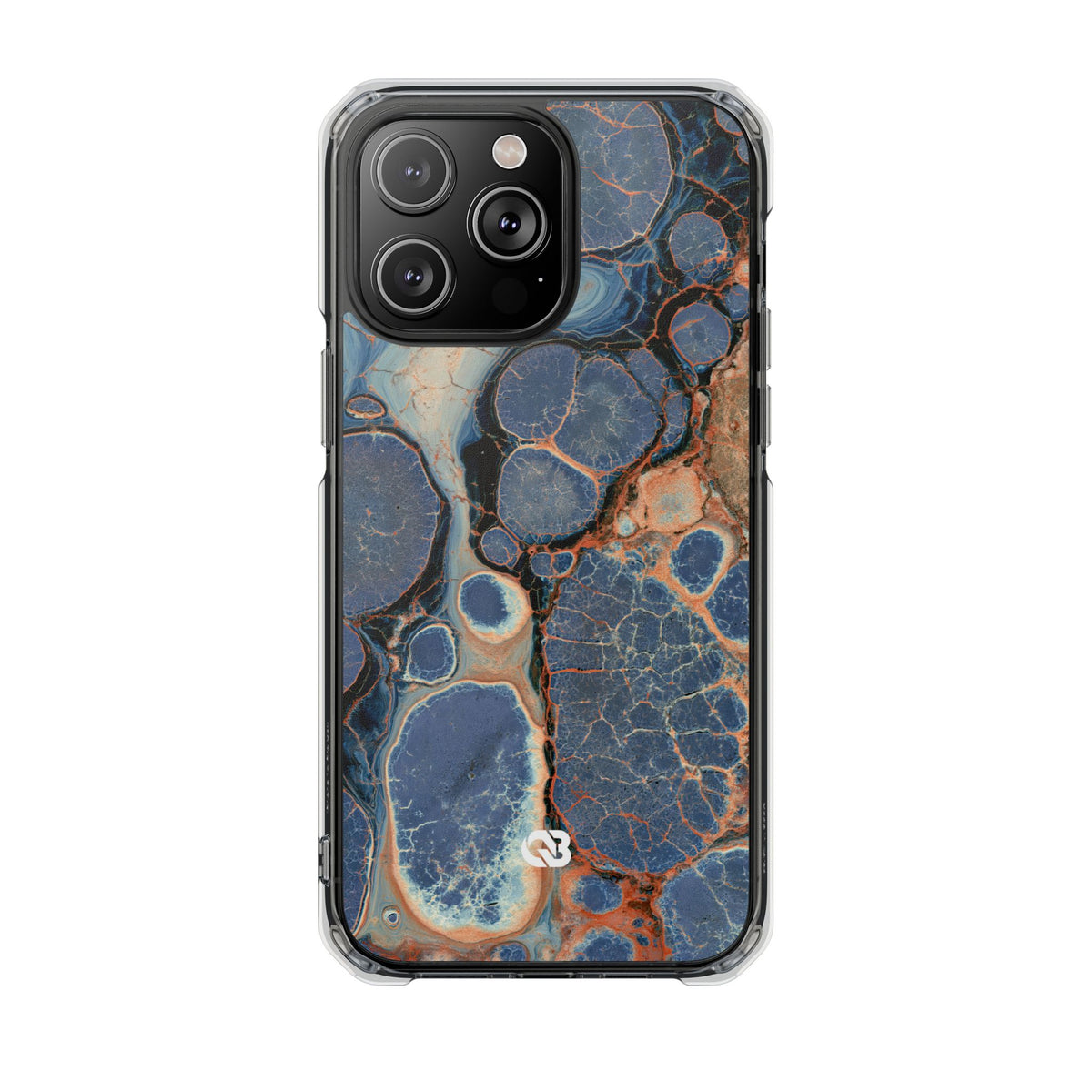 Astral Orb Resonance · Clear Impact Magnetic Phone Case for iPhone · Blue