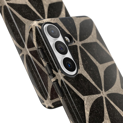 Concrete Mosaic Star · Tough Phone Case for Samsung · Black
