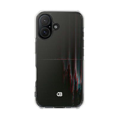 Black Impact MagSafe Phone Case for iPhone - Corrupted Data Stream