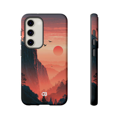 Orange Tough Phone Case for Samsung - Crimson Ridge Flight