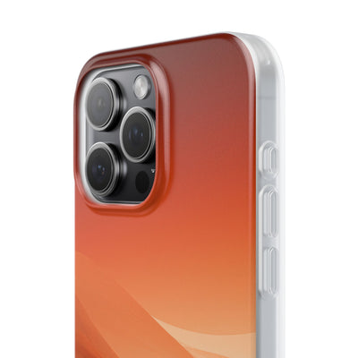 Orange Lite Phone Case for iPhone - Crimson Dune Gradient