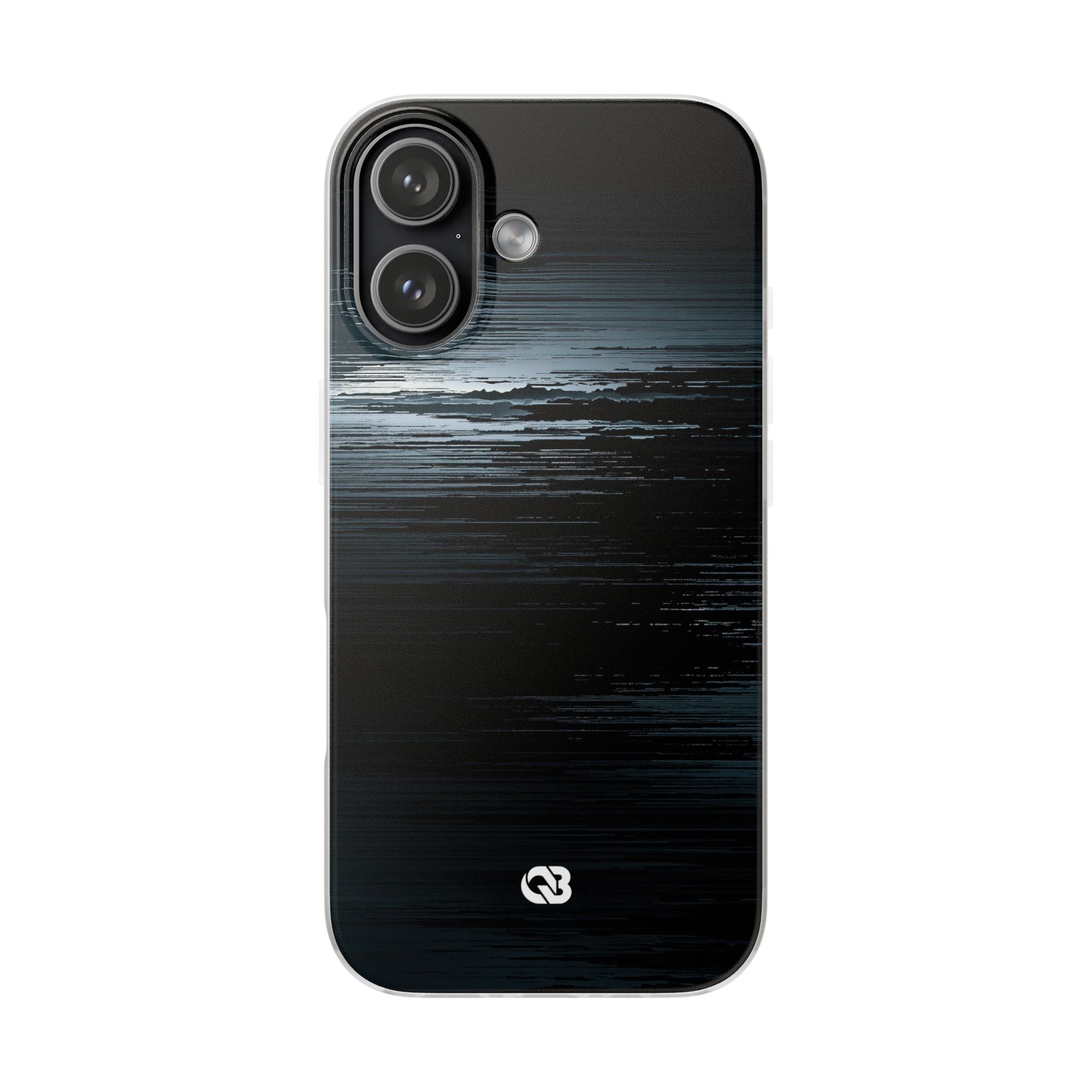 Black Lite Phone Case for iPhone - Frozen Signal Glitch