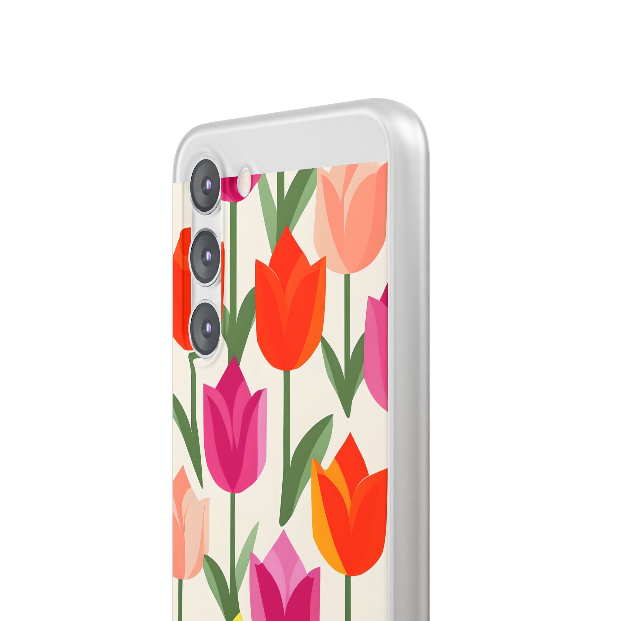 Vibrant Petal Grid · Soft Handyhülle für Samsung