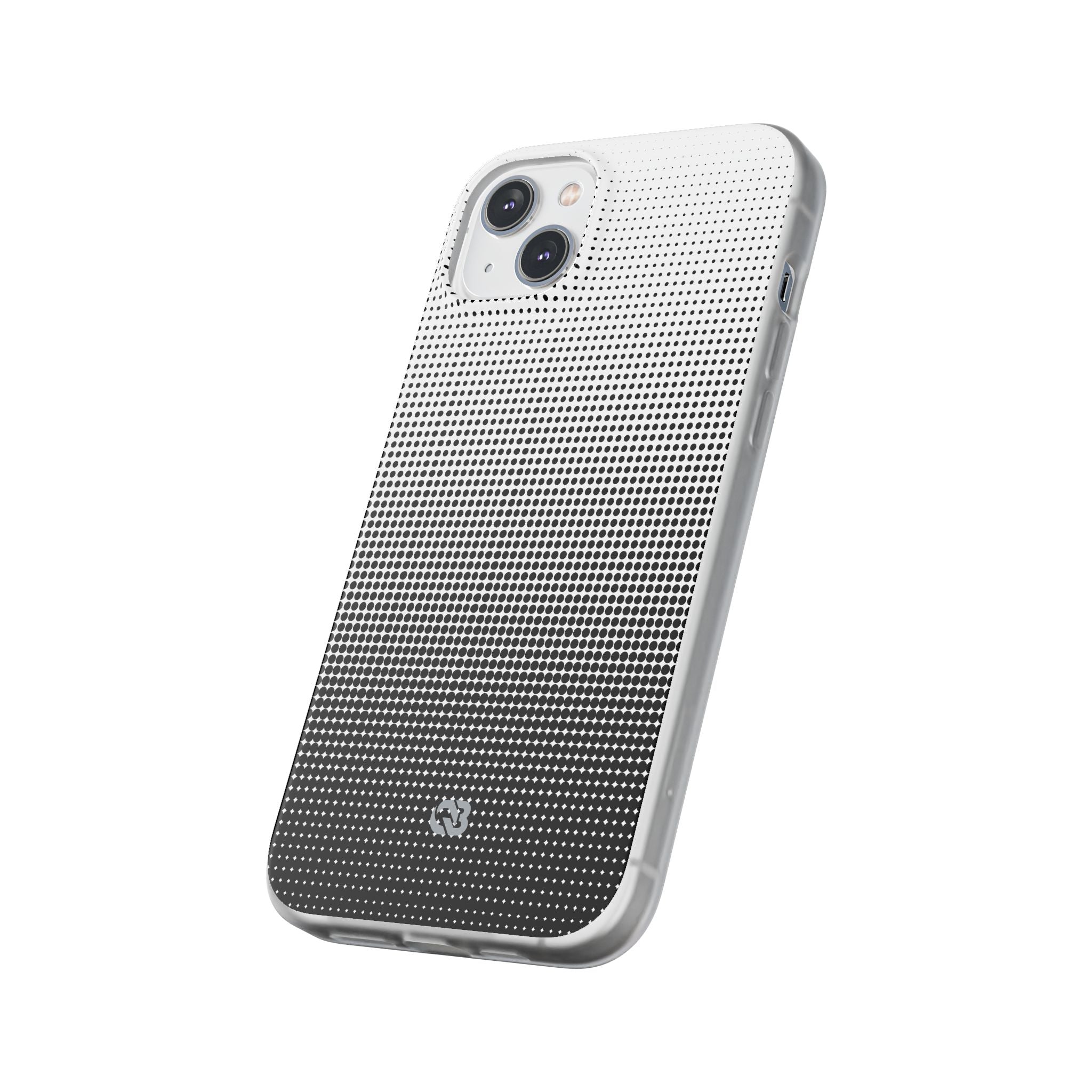 Black Lite Phone Case for iPhone - Obsidian Halftone Flux