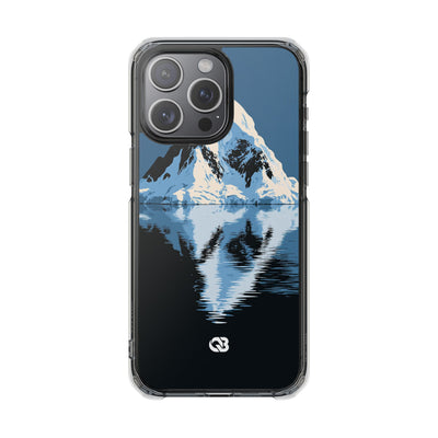 Glacial Horizon · Clear Impact Magnetic Phone Case for iPhone ·  Blue