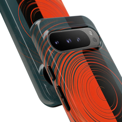 Teal Tough Phone Case for Google Pixel - Burnt Slate Radial
