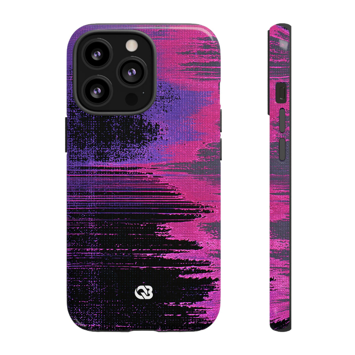 Neon Signal Shift · Tough Phone Case for iPhone · Purple