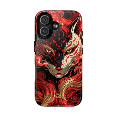 Crimson Kitsune Spirit · Tough 2.0 Magnetic Phone Case for iPhone · Red