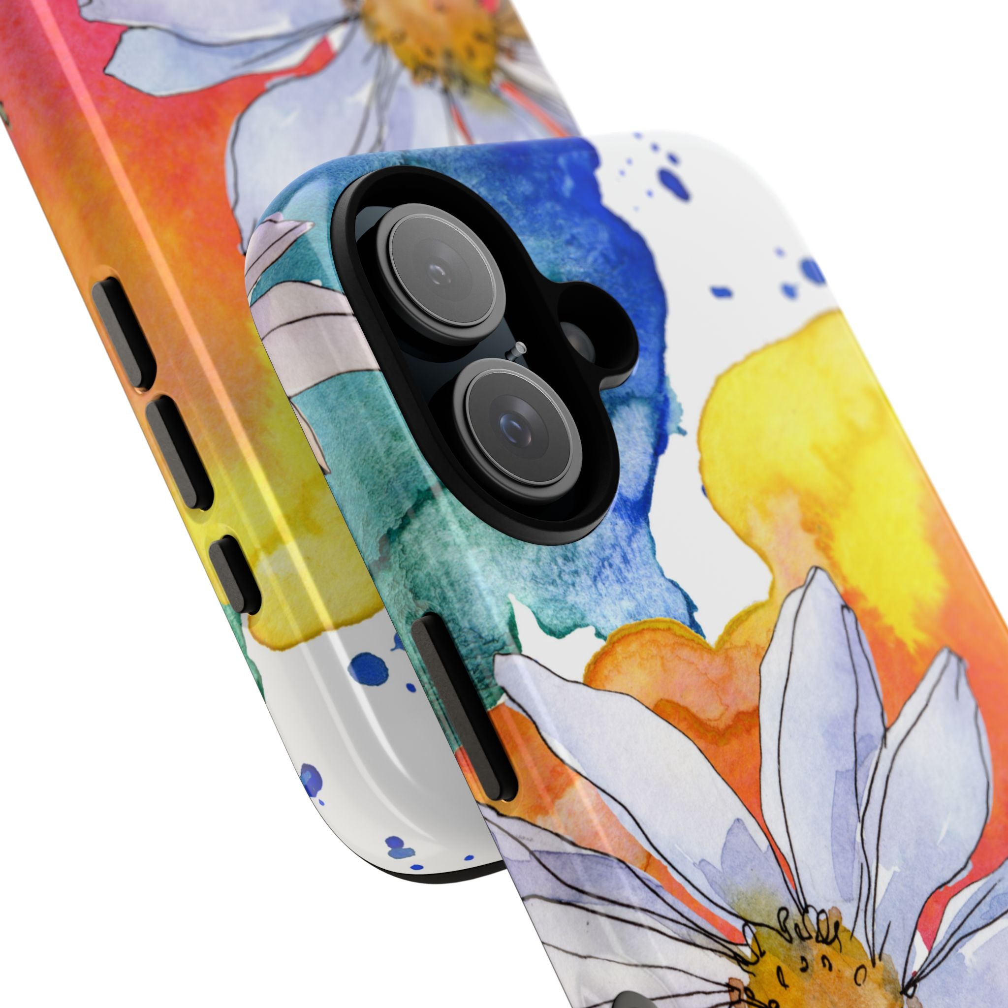 Vivid Bloom Splatter · Tough Handyhülle für iPhone