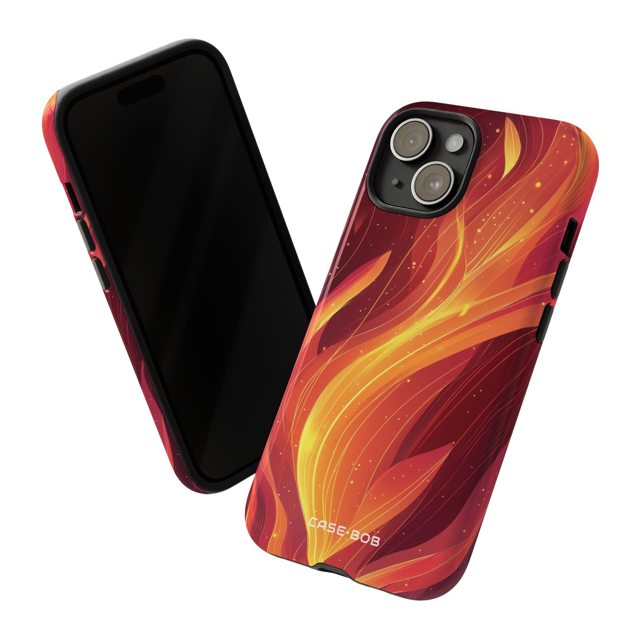 Flaming Flow iPhone 15 Case - Tough