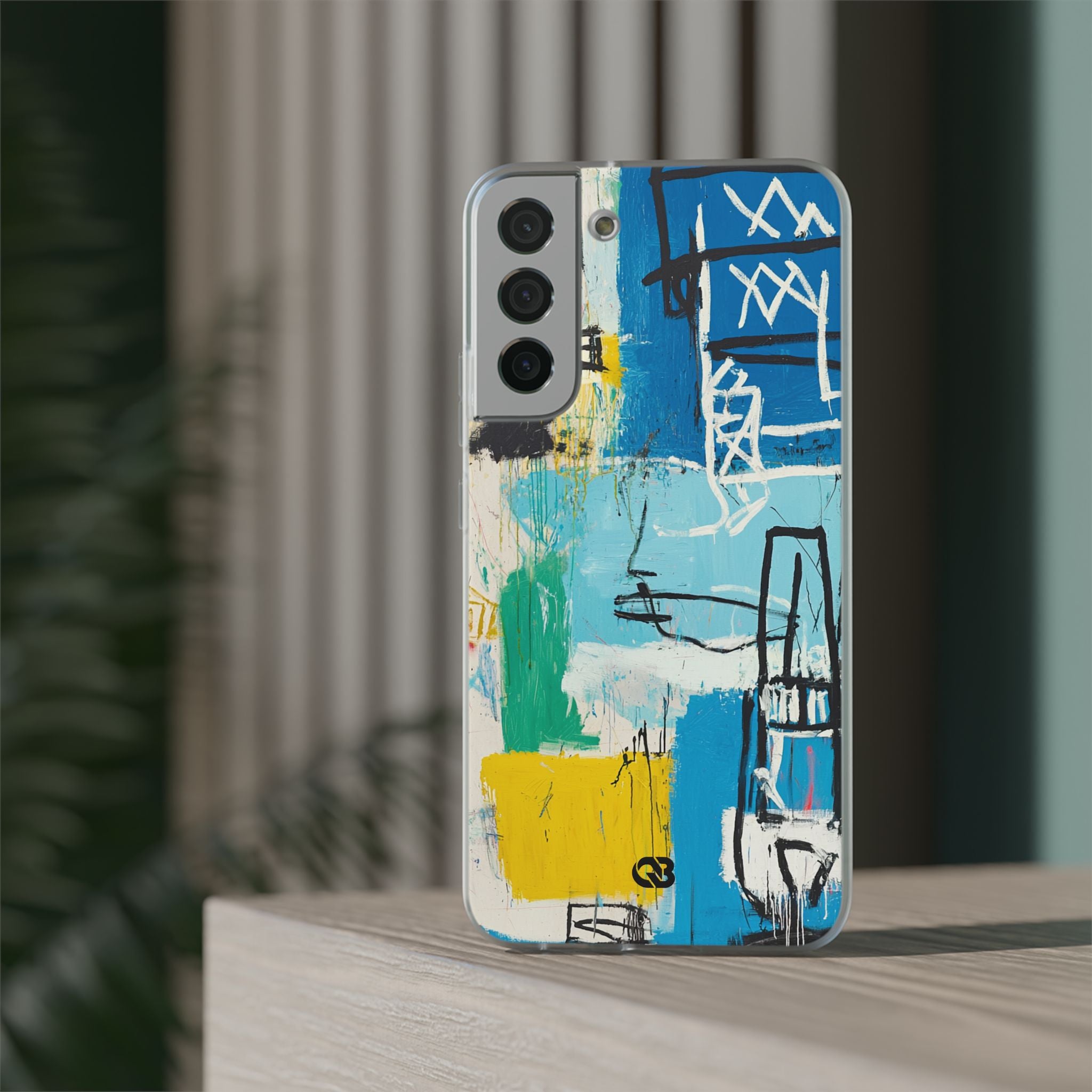Azure Urban Scribble · Soft Phone Case for Samsung