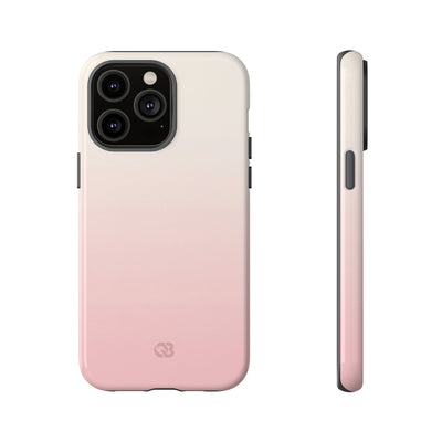 Pink Tough Phone Case for iPhone - Frosted Blush Horizon
