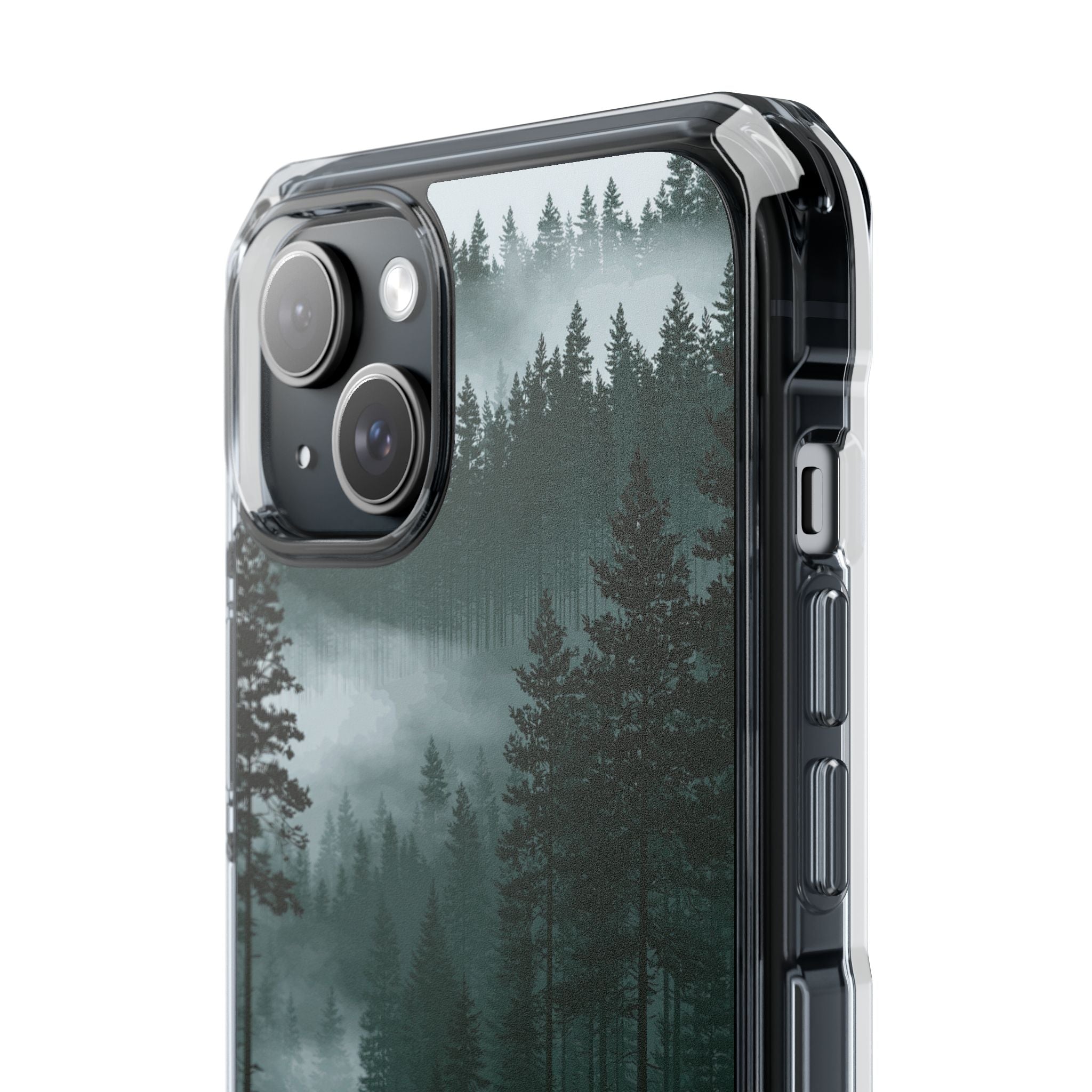 Green Impact MagSafe Phone Case for iPhone - Misty Evergreen Mirror