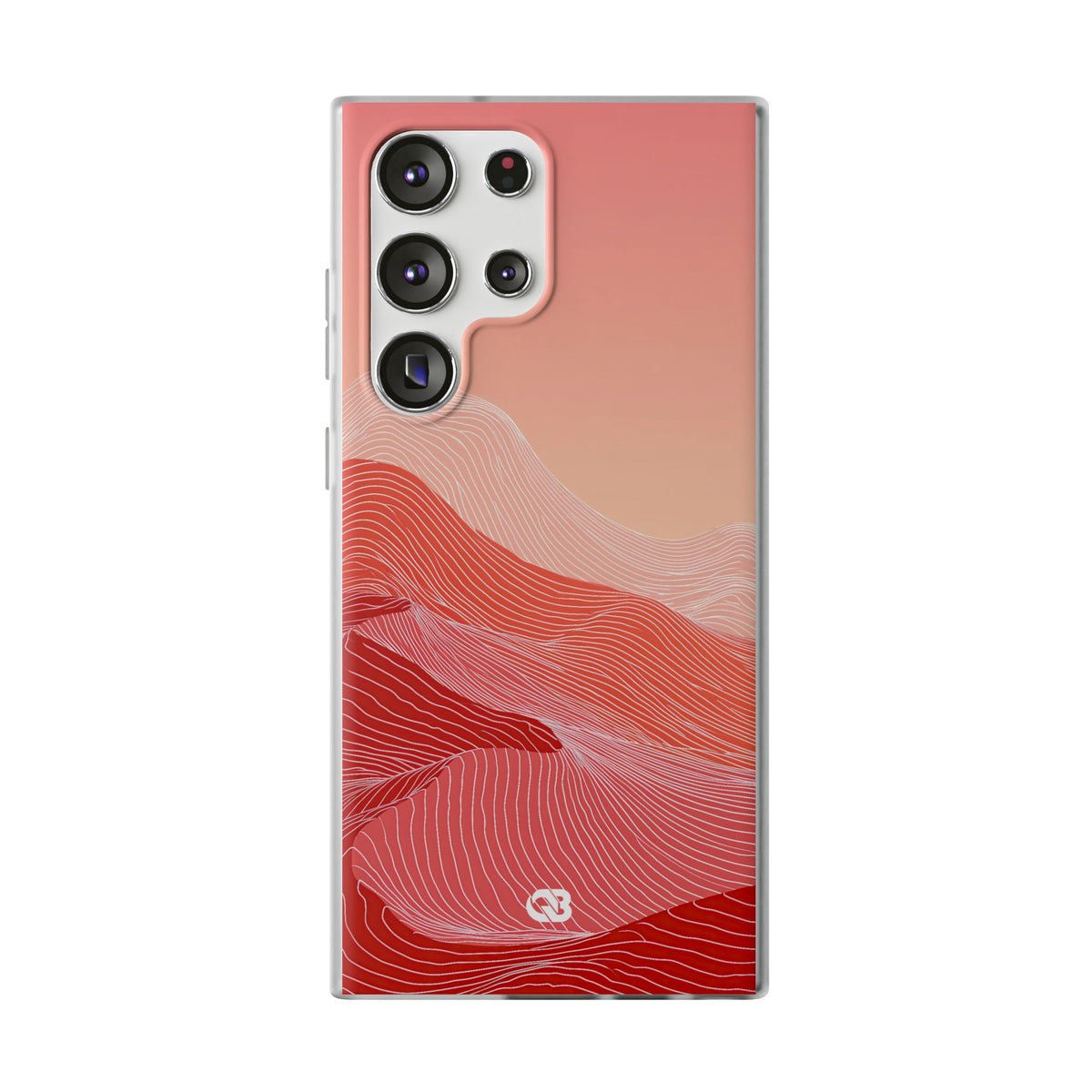 Coral Ridge Contours · Lite Phone Case for Samsung · Red