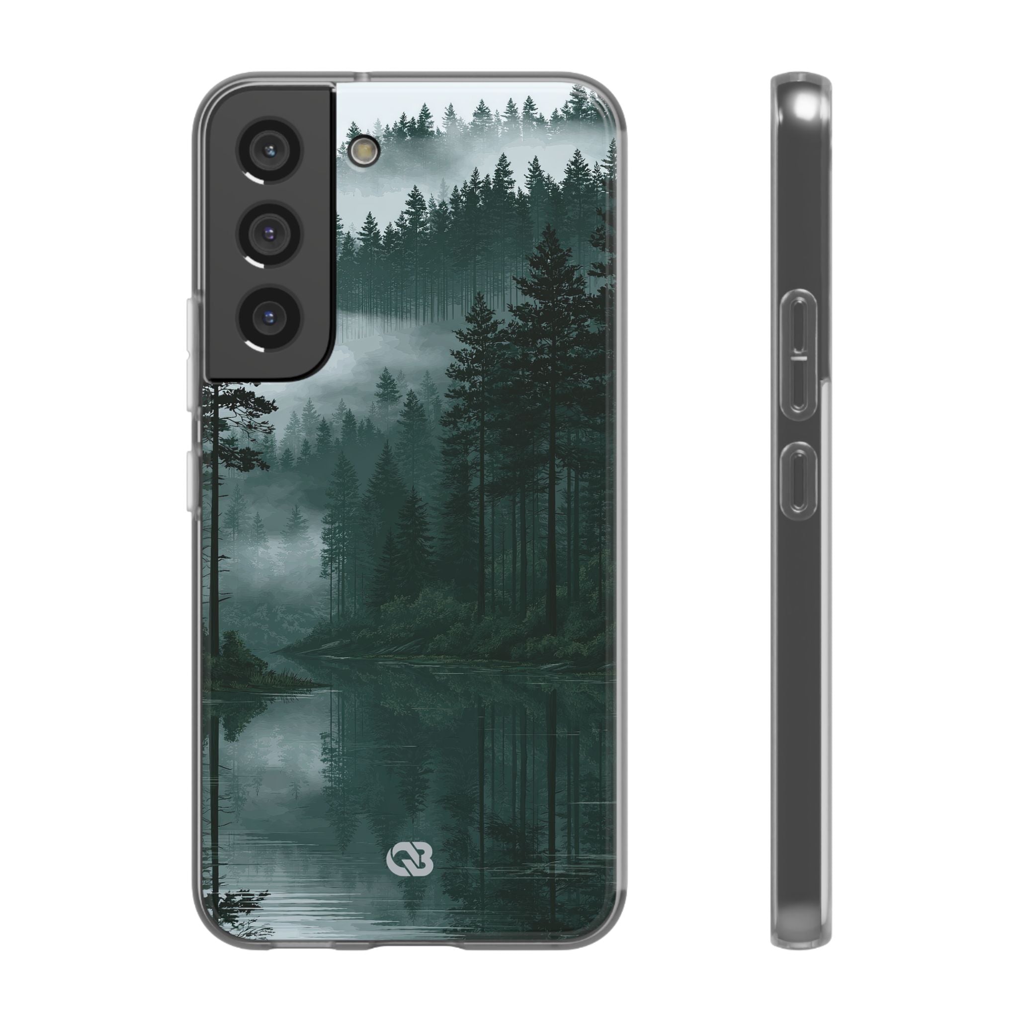 Green Lite Phone Case for Samsung - Misty Evergreen Mirror