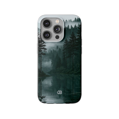 Green Lite Phone Case for iPhone - Misty Evergreen Mirror