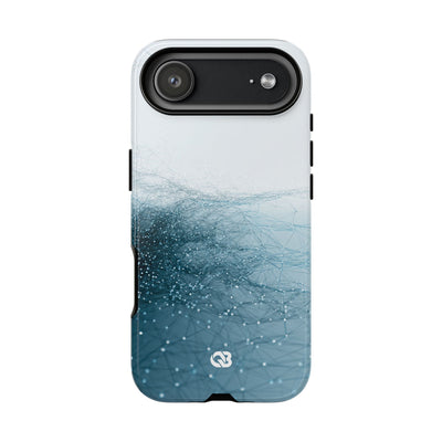 Teal Tough Phone Case for iPhone - Arctic Pulse Mesh