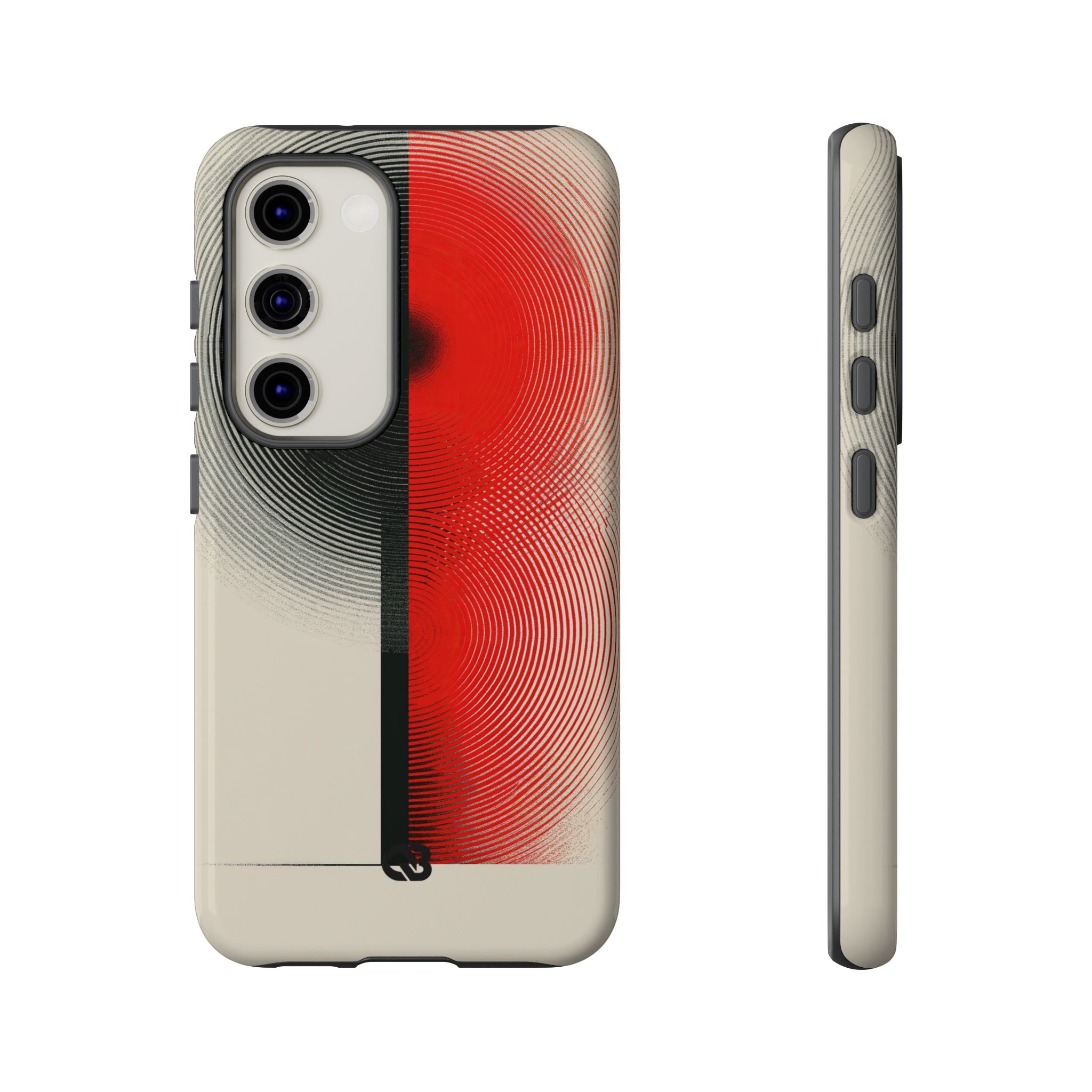 Red Tough Phone Case for Samsung - Split Signal Red