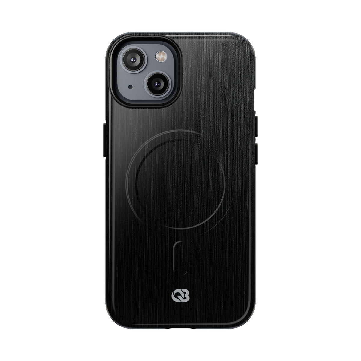 Obsidian Brushed Steel · Tough 2.0 Magnetic Phone Case for iPhone · Black