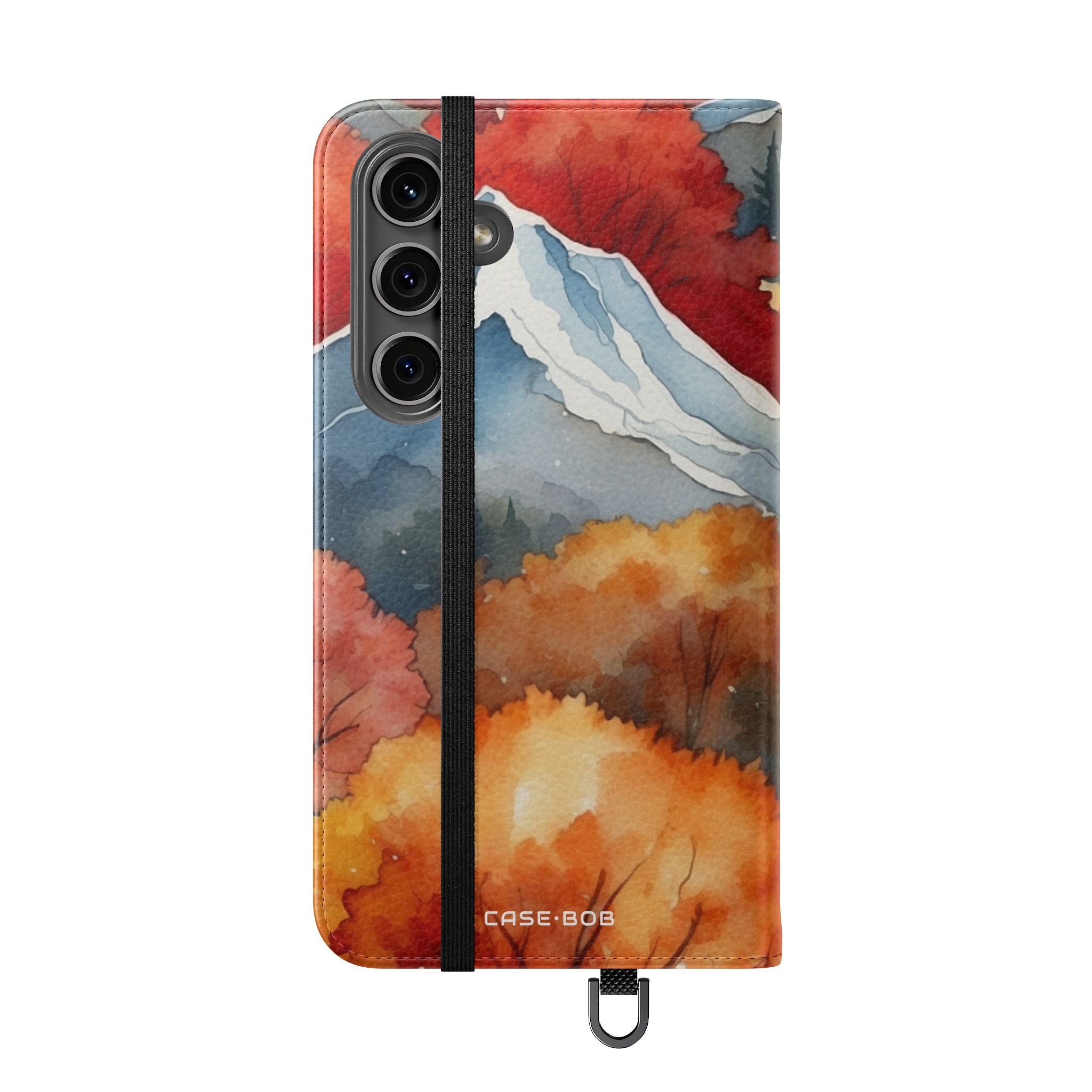 Snowcapped Ember Mountains - Samsung S24 Plus Case - Wallet