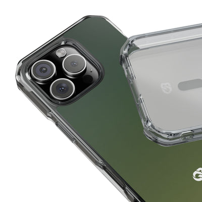 Evergreen Gradient · Clear Impact Magnetic Phone Case for iPhone ·  Green