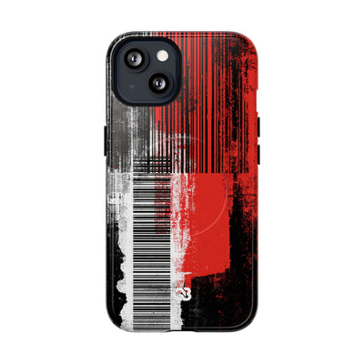 Distorted Barcode · Tough 2.0 Magnetic Phone Case for iPhone · Black