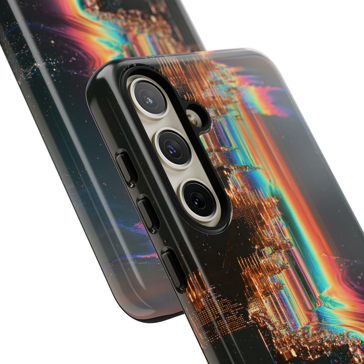 Prismatic Circuit · Tough Phone Case for Samsung · Black