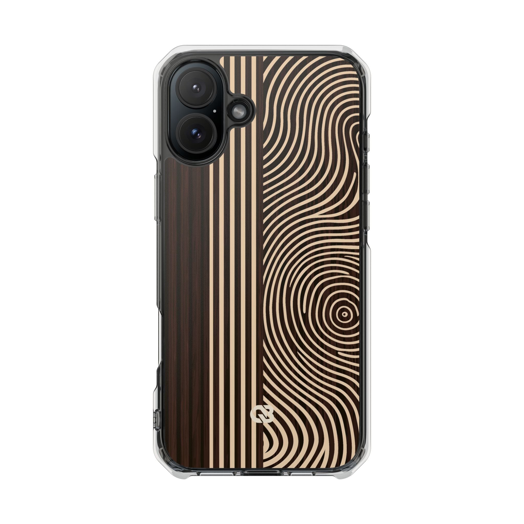 Brown Impact MagSafe Phone Case for iPhone - Espresso Sand Ridge