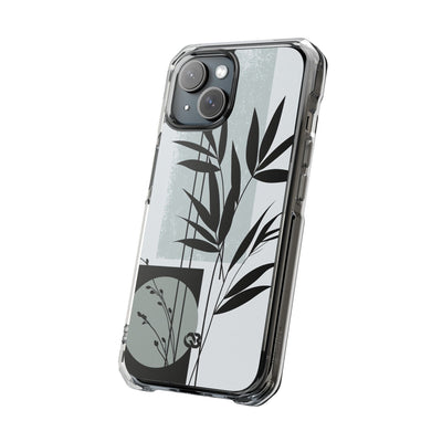 Grey Impact MagSafe Phone Case for iPhone - Sage Bamboo Noir