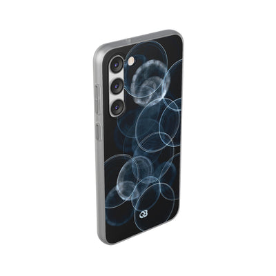 Blue Lite Phone Case for Samsung - Cyan Pulse Ripple