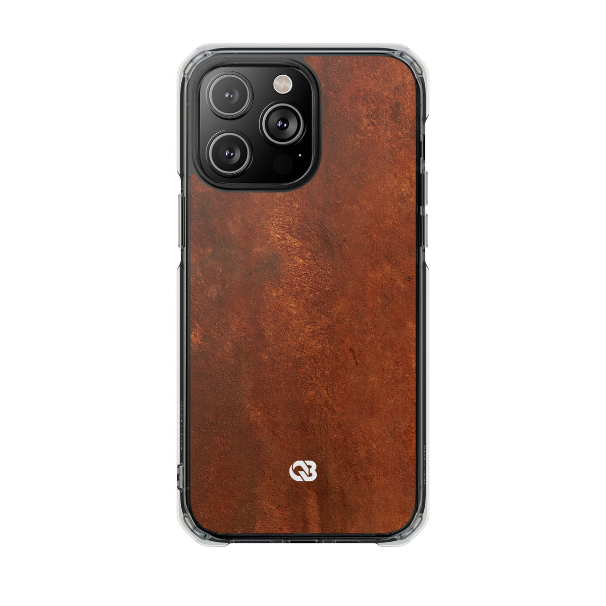 Oxidized Corten · Clear Impact Magnetic Phone Case for iPhone ·  Brown