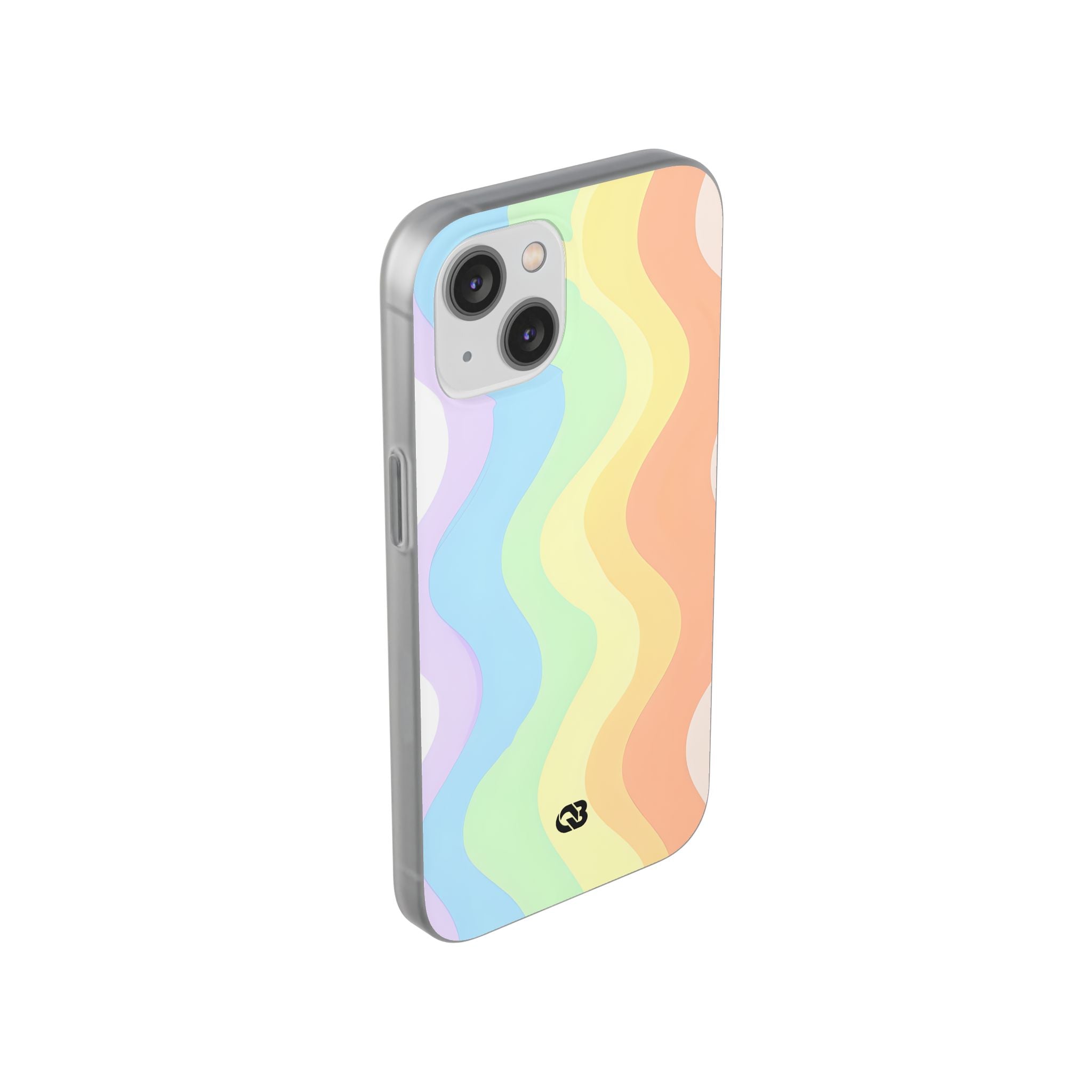 Pastel Ripple Flow · Soft Phone Case for iPhone