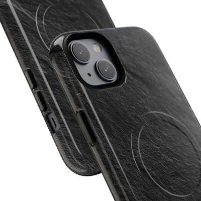 Black Tough 2.0 Magsafe Phone Case for iPhone - Raw Obsidian Slate