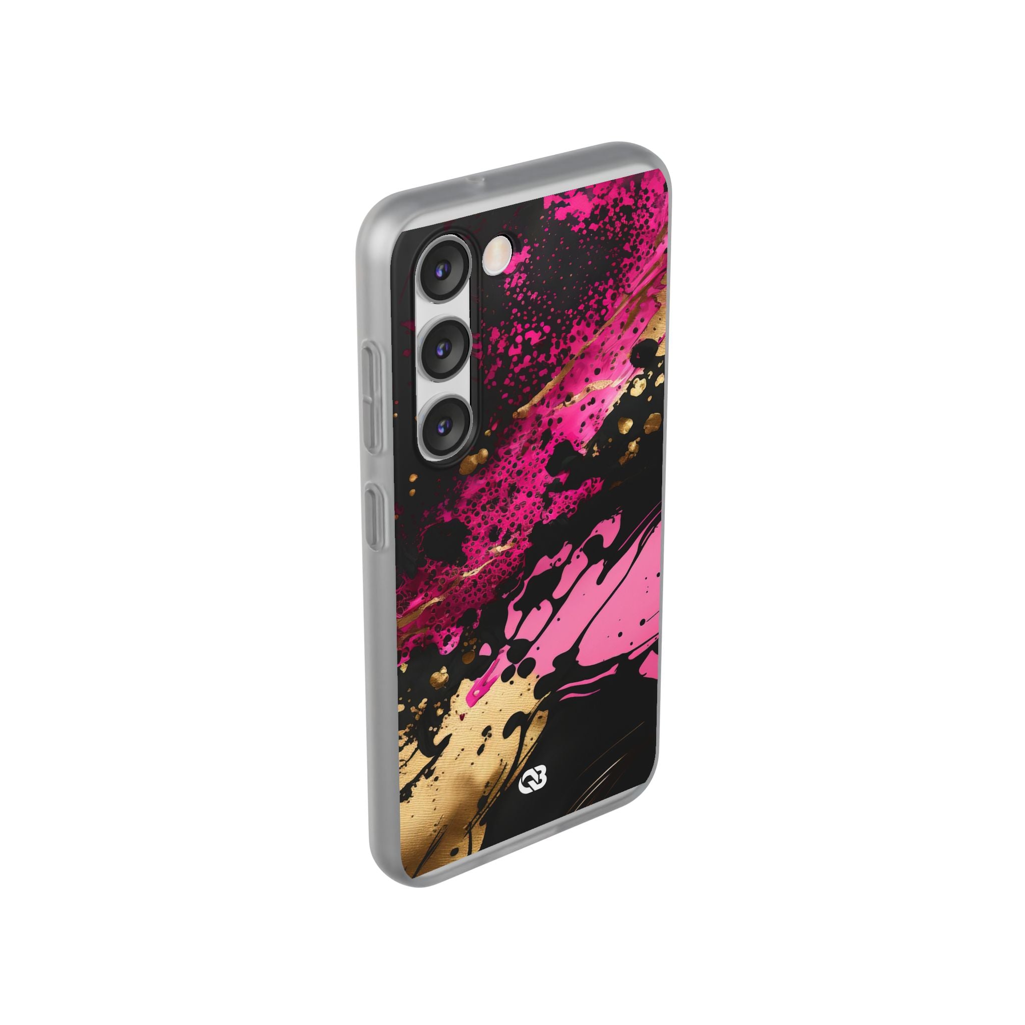 Magenta Liquid Gold · Soft Handyhülle für Samsung