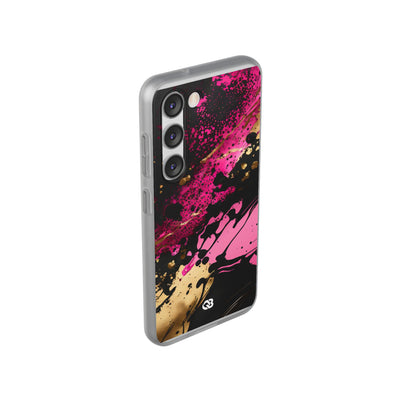 Magenta Liquid Gold · Soft Handyhülle für Samsung