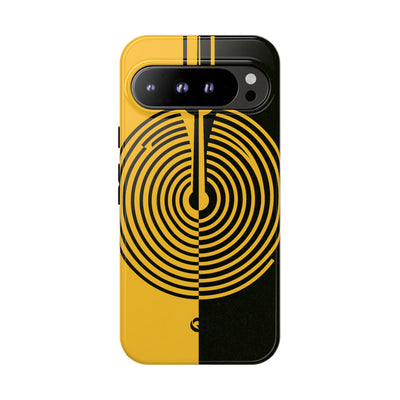 Yellow Tough Phone Case for Google Pixel - Voltage Sector Pulse