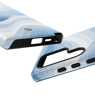 Blue Tough Phone Case for Samsung - Glacial Indigo Flow