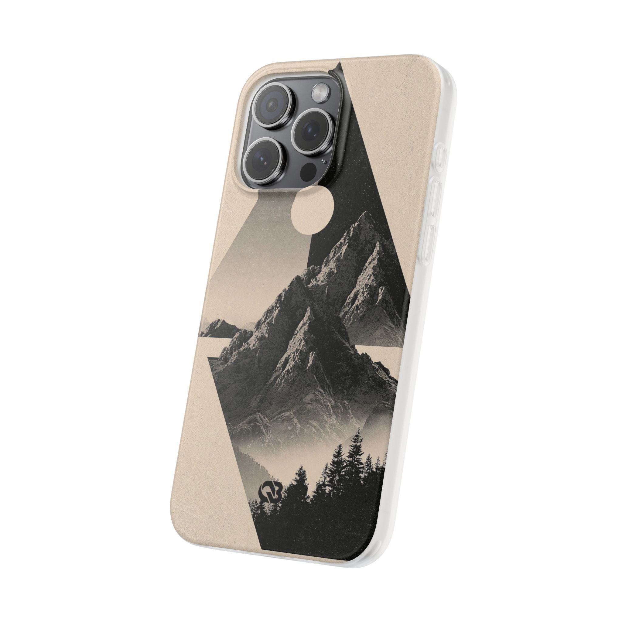 Beige Lite Phone Case for iPhone - Obsidian Summit Parchment