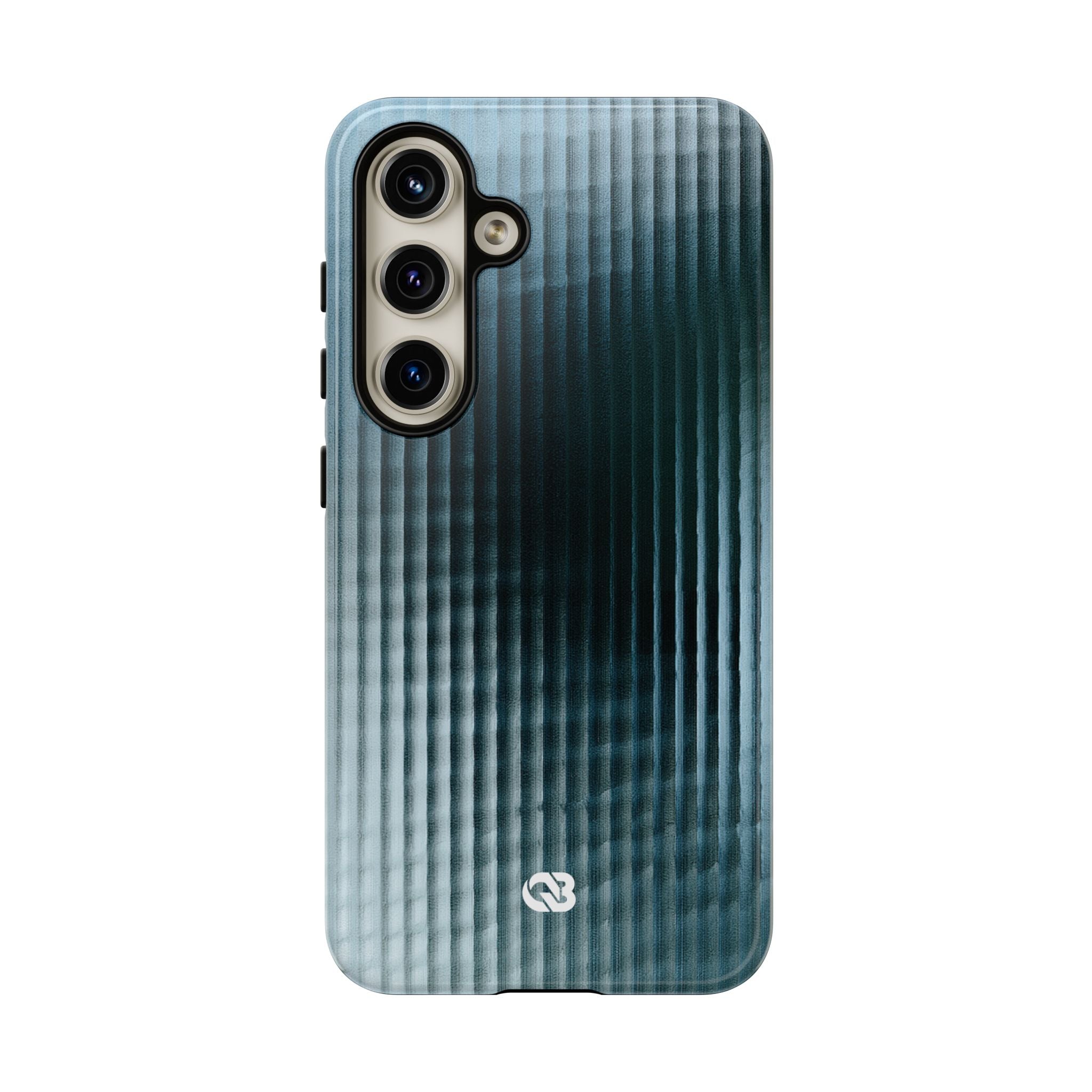 Blue Tough Phone Case for Samsung - Glacial Reeded Glass
