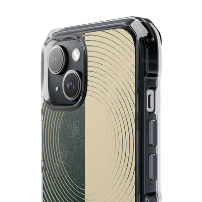 Green Impact MagSafe Phone Case for iPhone - Evergreen Split Grain