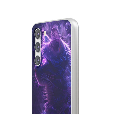 Purple Void Feline · Soft Custodia per Samsung