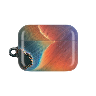 Prismatic Aura Shift · Hard Case for AirPods & AirPods Pro · Blue