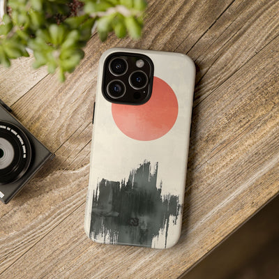 Crimson Sun Strokes · Coque de téléphone Tough pour iPhone