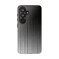 Grey Tough Phone Case for Samsung - Static Vertical Dither