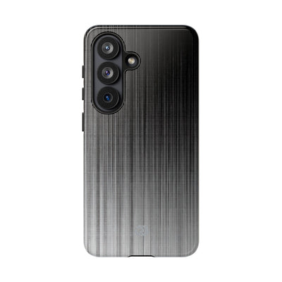 Grey Tough Phone Case for Samsung - Static Vertical Dither