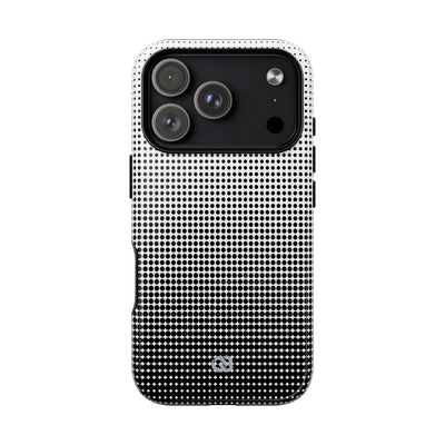 Black Tough 2.0 Magsafe Phone Case for iPhone - Obsidian Halftone Flux