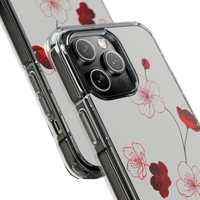 Red Impact MagSafe Phone Case for iPhone - Kyoto Ember Bloom