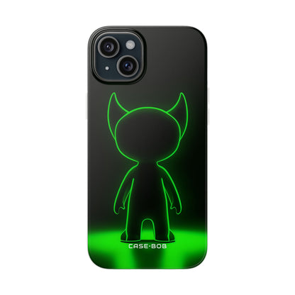 Neon Horned Glow iPhone 15 Plus Case - Soft